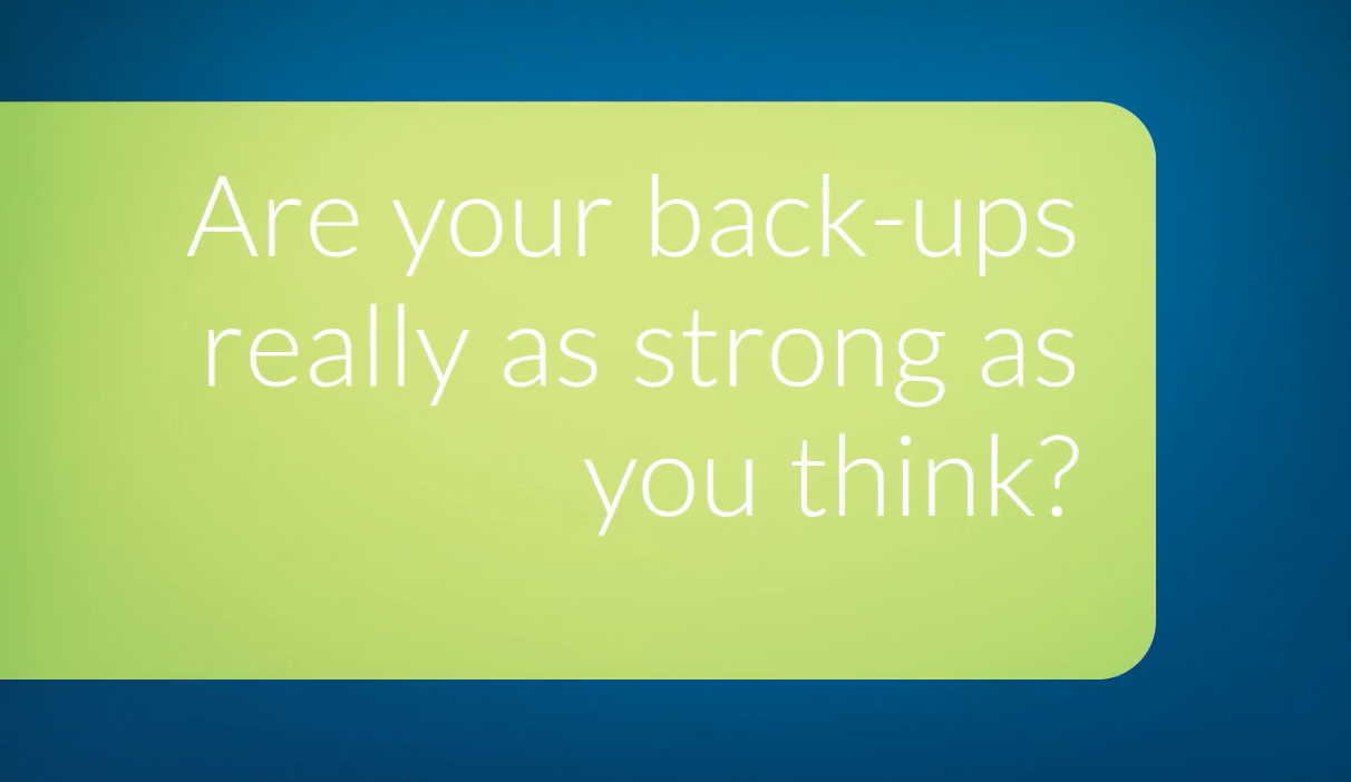 Q2Q IT technical Managed IT support Are your back-ups really as strong as you think? at Q2Q HQ Lancaster, Lancashire and the North West