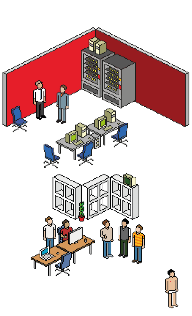 Technical IT Support illustration at Q2Q HQ Lancaster, Lancashire and the North West